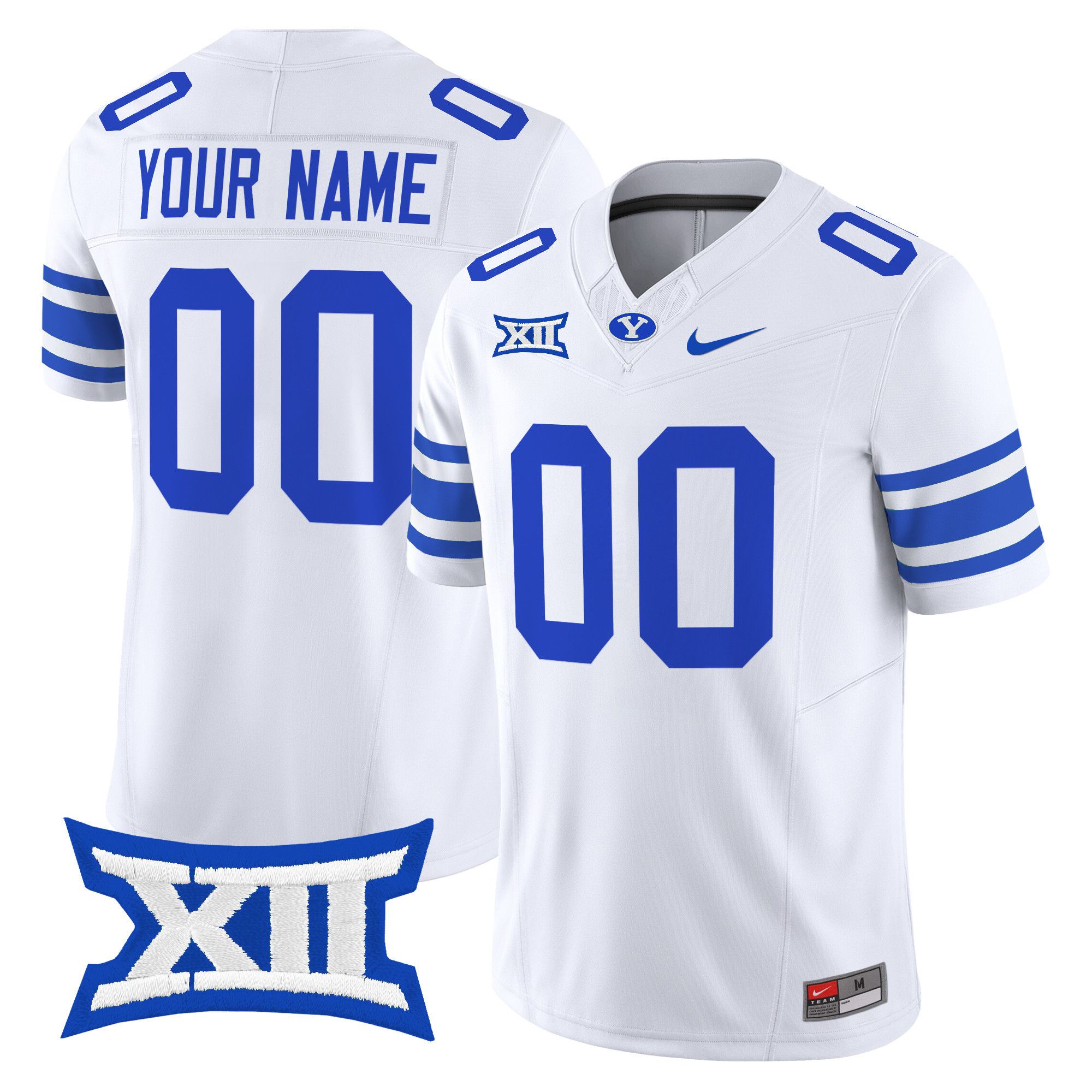 Men BYU Cougars White Nike 2024 Vapor Limited Custom NCAA Jersey